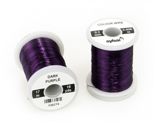 Colour Wire, 0.2 mm, Dark Purple